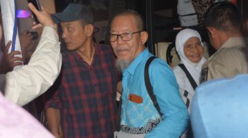 Kepulangan Jamaah Haji Asal Kota Langsa di Sambut Air Mata Bahagia