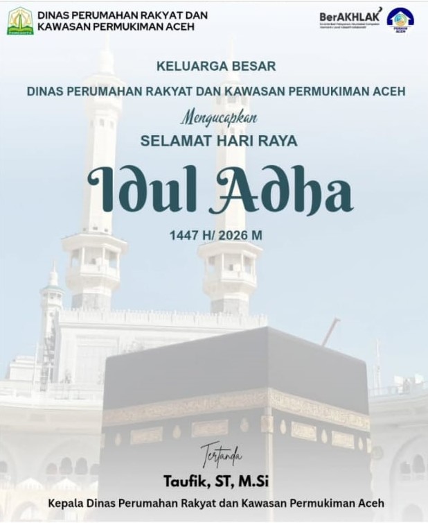 UCAPAN KADIS PERKIM ACEH IDUL ADHA