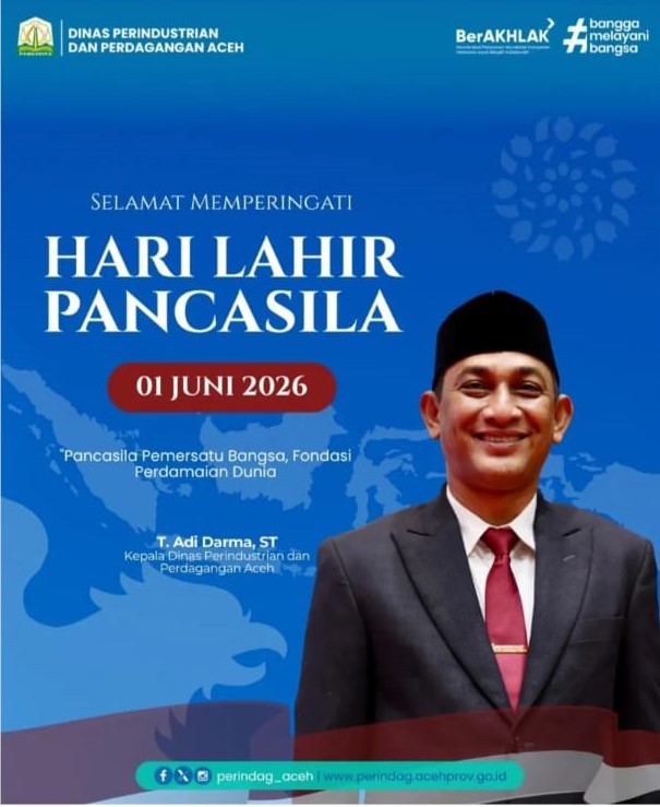 UCAPAN KADISPERINDAG ACEH HARI PANCASILA