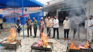 Kejari Aceh Tenggara Musnahkan Barang Bukti 68 Perkara, Sita Lebih dari 1 Kg Ganja dan 89,95 Gram Sabu