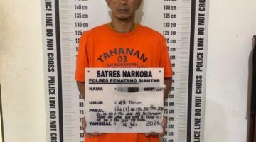 Polres Pematangsianțar Amankan Residivis Miliki Sabu 1,87 Gram di Jalan Raya 