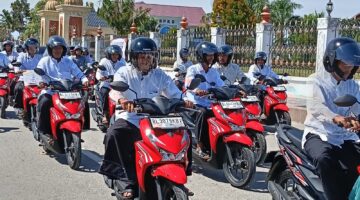 852 Imum Gampong di Aceh Utara Terima Motor Operasional dari Pemkab