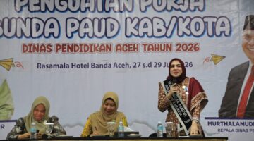 Raih Apresiasi Bunda PAUD Nasional, Bunda PAUD Lhokseumawe Bagikan Praktik Baik pada Penguatan Pokja se-Aceh
