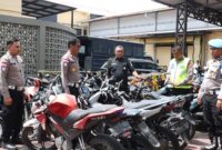 Satlantas Polresta Banda Aceh Sita 80 Sepeda Motor Gunakan Knalpot Brong Selama Juli 2026