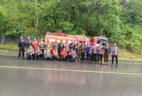 Quick Response Brimob Polda Aceh Tangani Kebakaran Hutan di Lembah Seulawah
