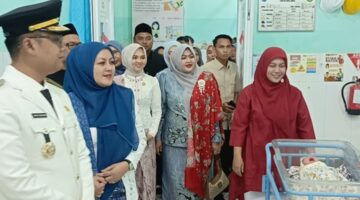 Wali Kota Langsa Jenguk Bayi Merah Putih dan Launching Inovasi Air Minum RO di RSUD