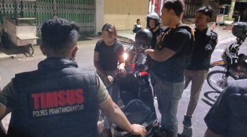 Timsus Dayok Mirah Polres Pematangsiantar Sisir Kota Tengah Malam, Pastikan Pematangsiantar Tetap Aman dan Kondusif