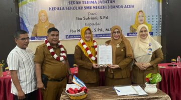 Sufriani Resmi Nahkodai SMKN 1 Banda Aceh, Dinas Pendidikan Targetkan Prestasi Nasional