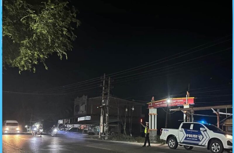 Sat Lantas Polres Aceh Besar Intensifkan Patroli Malam untuk Jaga Kamtibmas dan Kelancaran Lalu Lintas