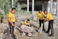 Sambut HUt ke 81 Kemerdekaan RI, Polda Aceh dan Polres jajaran Serentak Gelar Baksos Bersihkan Rumah Ibadah