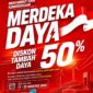 Meureudu menghadirkan program spesial bertajuk “Merdeka Daya”. Program ini memberikan potongan biaya tambah daya listrik sebesar 50%, yang berlaku mulai 17 hingga 25 Agustus 2026
