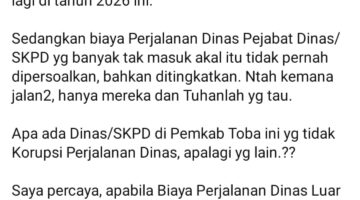 Sungguh Miris: Beasiswa Generasi Penerus Toba Dihentikan, Perjalanan Dinas Justru Dibiarkan Membengkak