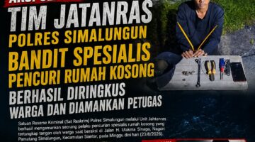 Gerak Cepat Jatanras Simalungun, Bandit Spesialis Rumah Kosong Diringkus Warga dan Polisi