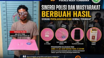 Sinergi Polisi dan Masyarakat Berbuah Hasil, Seorang Penyalahguna Sabu Kembali Diamankan