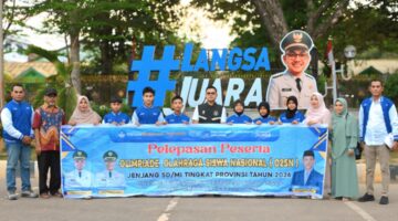 Wali Kota Langsa Jeffry Sentana Lepas Kontingen O2SN Tingkat Nasional Tahun 2026