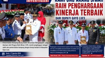 Kampung Akang Siwah kecamatan Blangpegayon Raih Penghargaan Kinerja Terbaik dari Bupati Gayo Lues