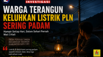 Warga Persada Tongra, Terangun, Gayo Lues Keluhkan Padamnya Listrik, Harap PLN Segera Lakukan Perbaikan