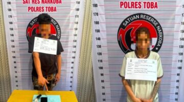 Tim Drugs Wolfa Satresnarkoba Polres Toba Tangkap Pria dan Wanita di Cafe Terkait Ekstasi