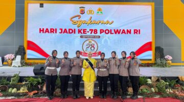 SEMANGAT TAK PERNAH PADAM! POLWAN PIDIE JAYA HADIR DI SYUKURAN HARI JADI KE-78 POLWAN RI
