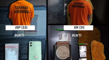 Komitmen Perangi Narkoba, Satresnarkoba Polres Binjai Tangkap Dua Pengedar Dan Amankan Barang Bukti Sabu