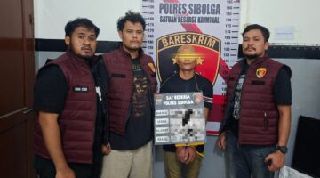Sat Reskrim Polres Sibolga Ciduk Terduga Pelaku Penusukan Menyebabkan Seorang Warga Meninggal Dunia.