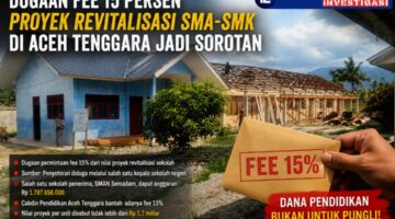 Dugaan Fee 15 Persen Proyek Revitalisasi SMA-SMK di Aceh Tenggara Jadi Sorotan