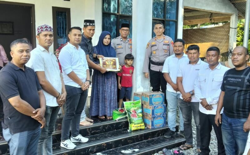 Angkatan BSG, ZLS, dan STS Aceh Serahkan Santunan untuk Keluarga Almarhum Aipda Jonni Rahmad