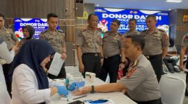 Hari Jadi Ke-75 Humas Polri, Bidhumas Polda Aceh Gelar Donor Darah