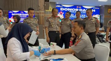 Hari Jadi Ke-75 Humas Polri, Bidhumas Polda Aceh Gelar Donor Darah