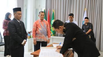 Sayuti Abubakar Lantik T. Sofianus Pimpin PDAM Lhokseumawe hingga 2031