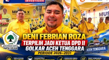 Denny Febrian Roza Terpilih Aklamasi Pimpin Golkar Agara, Salim Fakhry Tegaskan Tak Ada Intervensi