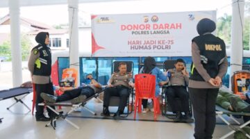 Setetes Darah, Sejuta Harapan: Polres Langsa Kumpulkan 42 Kantong Darah