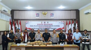 Polres Langsa Ungkap 10 Kasus Narkoba, Sita 39,9 Kg Ganja dan 24,38 Gram Sabu